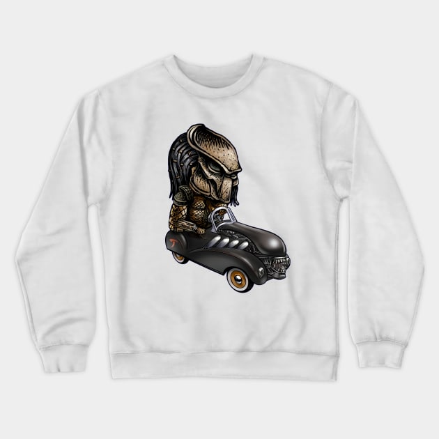 Alien Pedal Car Crewneck Sweatshirt by ChetArt